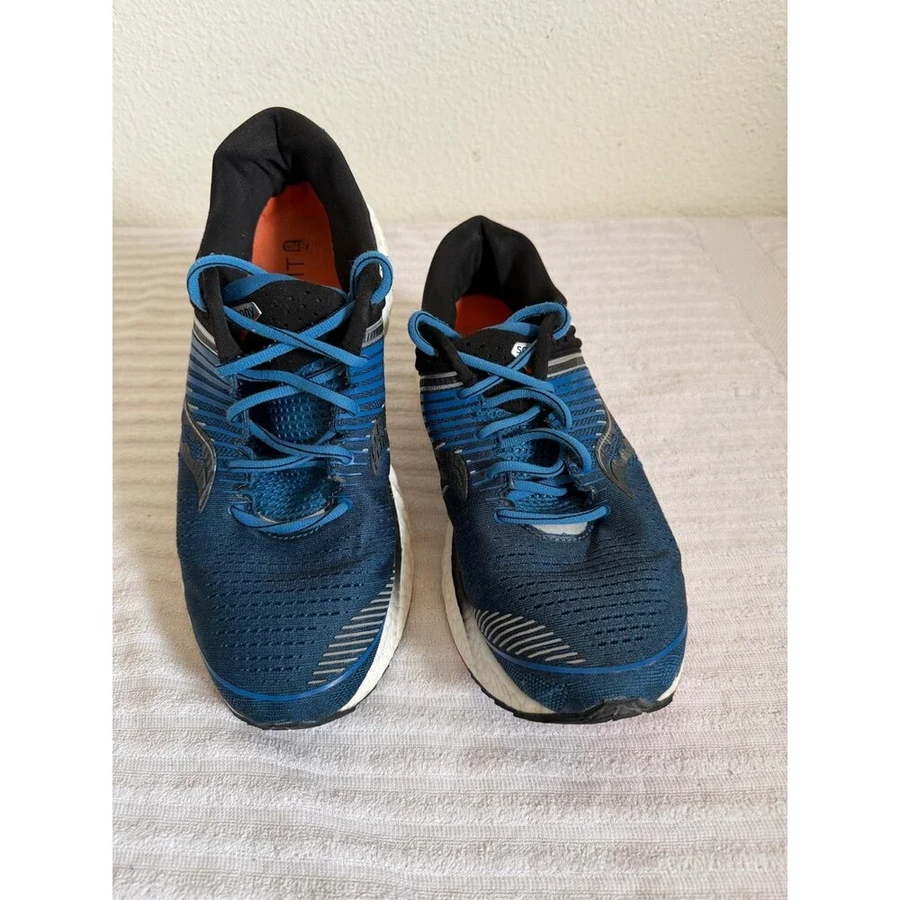 Saucony Triumph 17 Mens Running Shoes Blue Black Size 10.5 PWRRUN Cushion